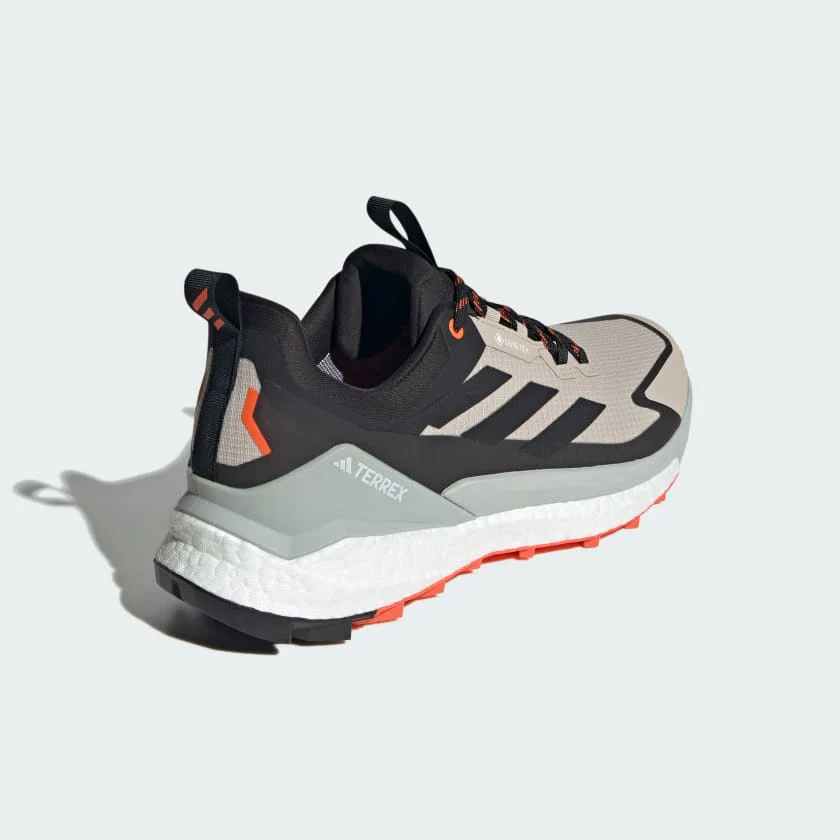 Adidas Men's Terrex Free Hiker 2.0 Low Gore-Tex in Wonder Beige Core Black Semi Impact orange - Image 5