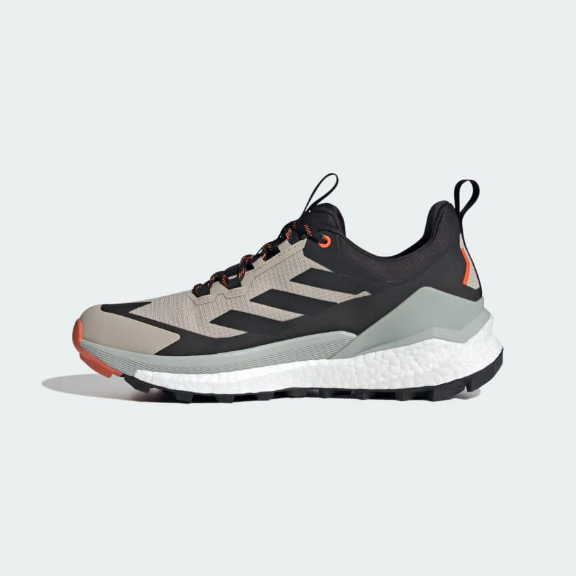 Adidas Men's Terrex Free Hiker 2.0 Low Gore-Tex in Wonder Beige Core Black Semi Impact orange - Image 6