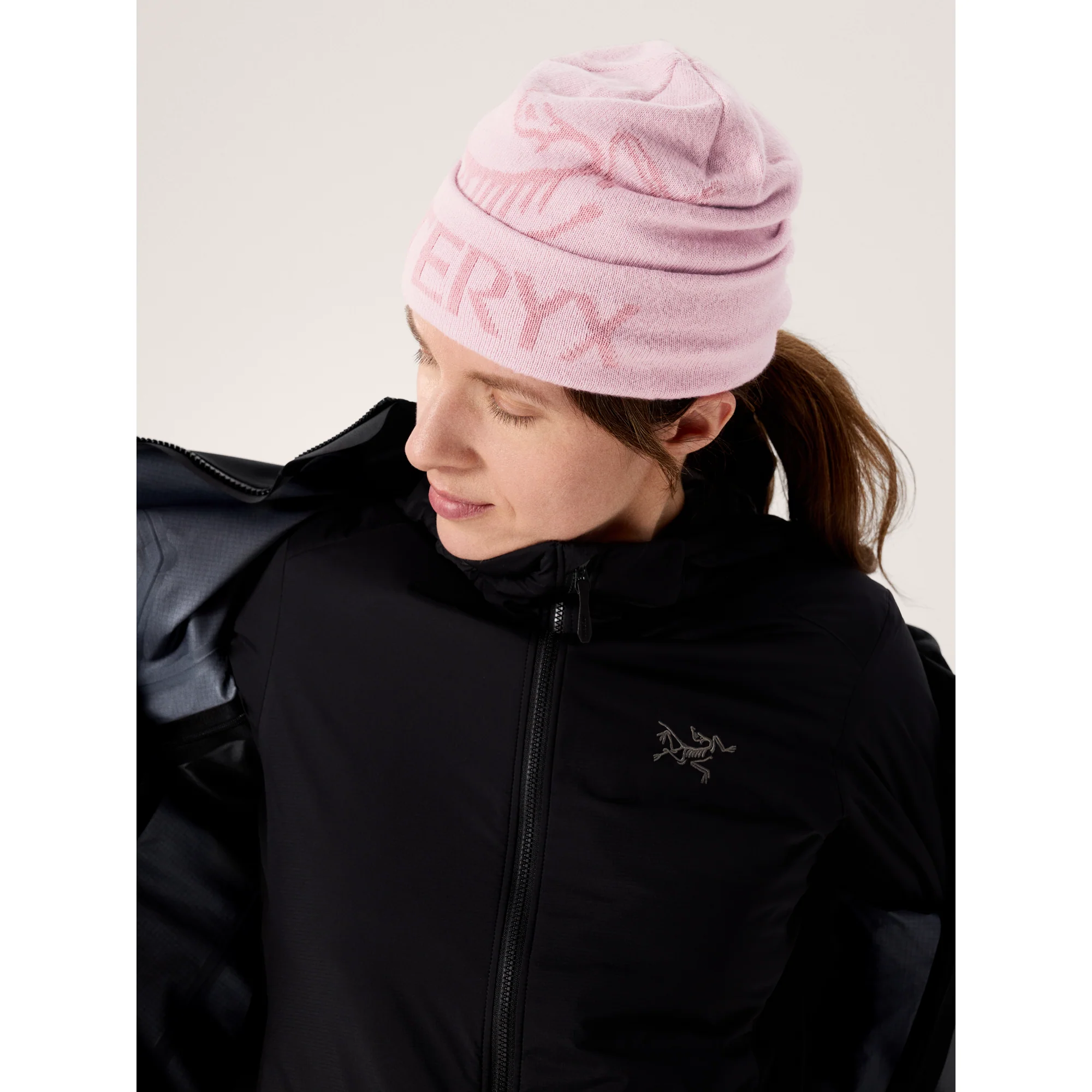 Arc'teryx Bird Word Toque in Alpine Rose/Bliss - Image 4