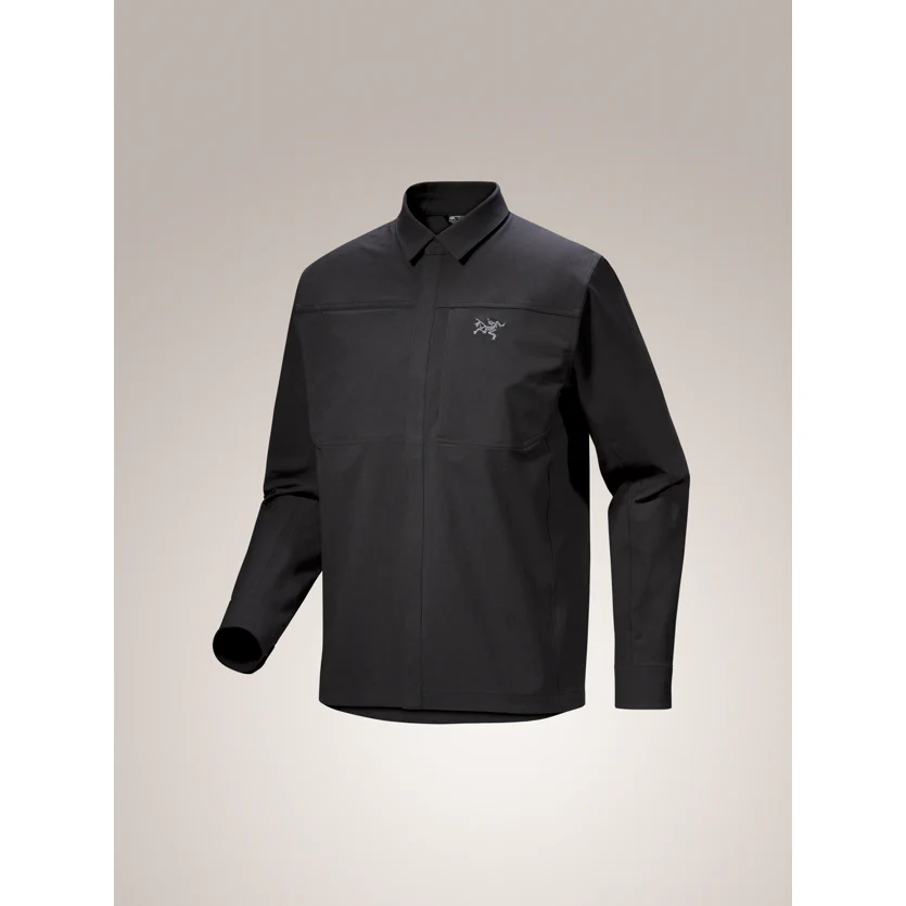 Arc'teryx Men's Cronin Cotton Overshirt in Black - Image 6