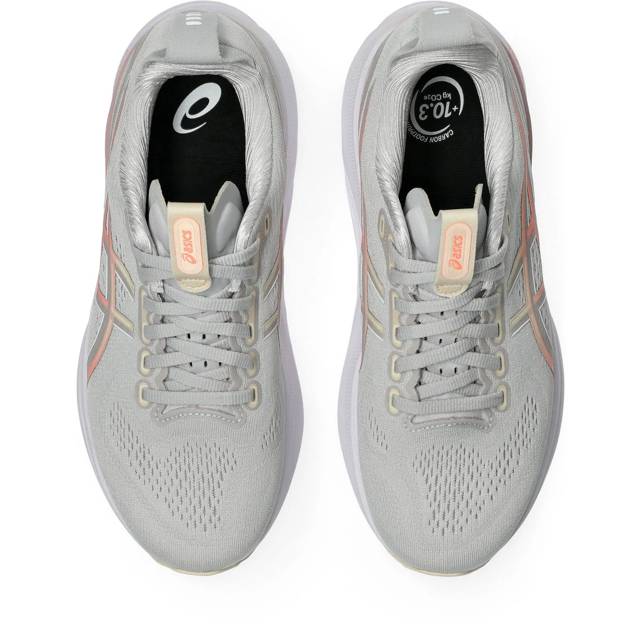 Asics Women's Gel-Kayano 32 Running Shoes in Cloud Grey/Seashell - Image 4