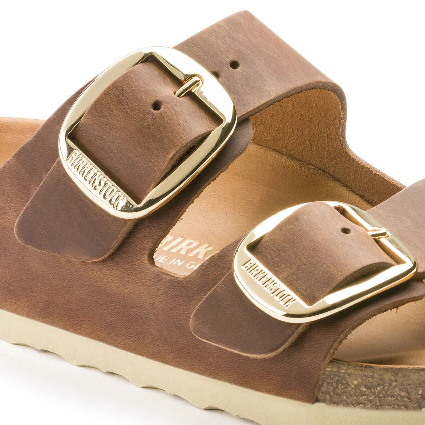Birkenstock Arizona Big Buckle Oiled Leather in Cognac - Image 7