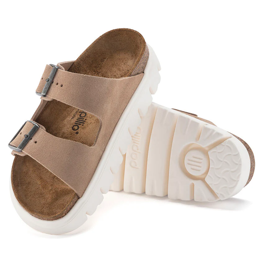 Birkenstock Arizona Chunky Suede Leather in Warm Sand - Image 2