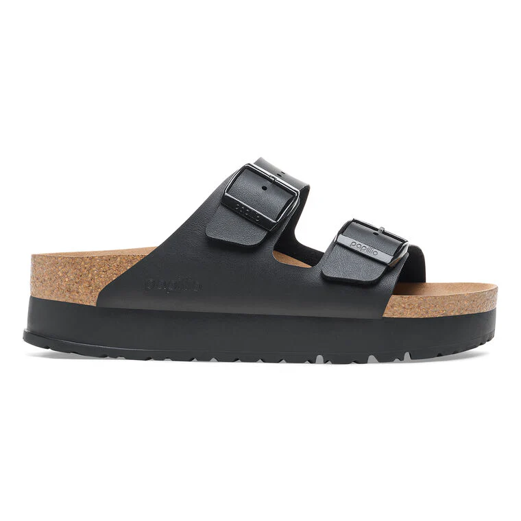 Birkenstock Arizona Birko-Flor Flex Platform in Black - Image 2