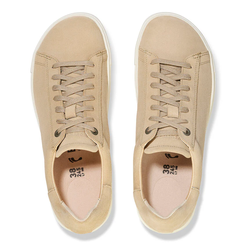 Birkenstock Bend Low Suede Leather Sneaker in Sandcastle - Image 3