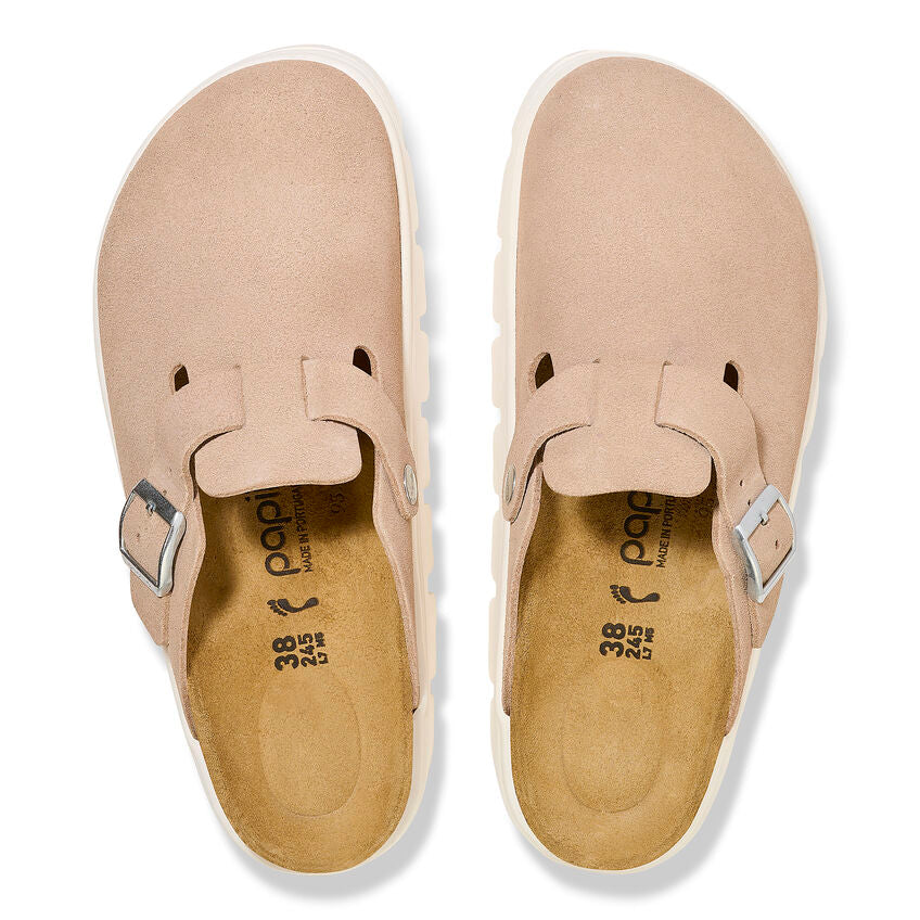 Birkenstock Boston Chunky Suede Leather in Warm Sand - Image 5