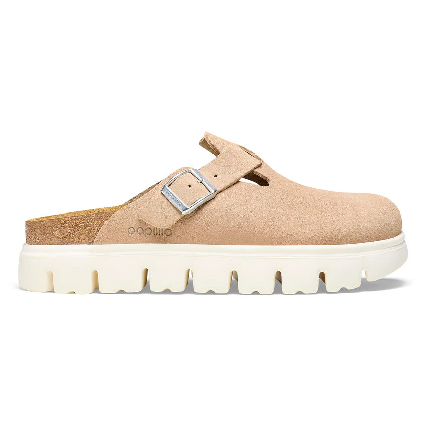 Birkenstock Boston Chunky Suede Leather in Warm Sand - Image 7