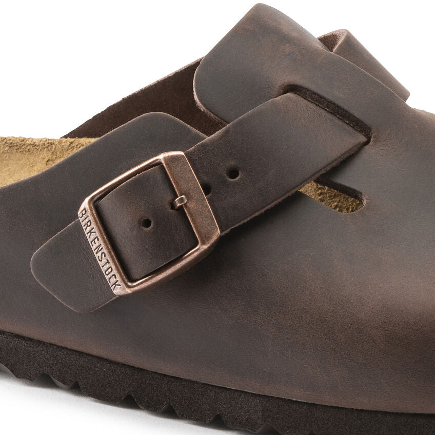 Birkenstock Boston Oiled Leather Classic Footbed Clog in Habana - Image 9