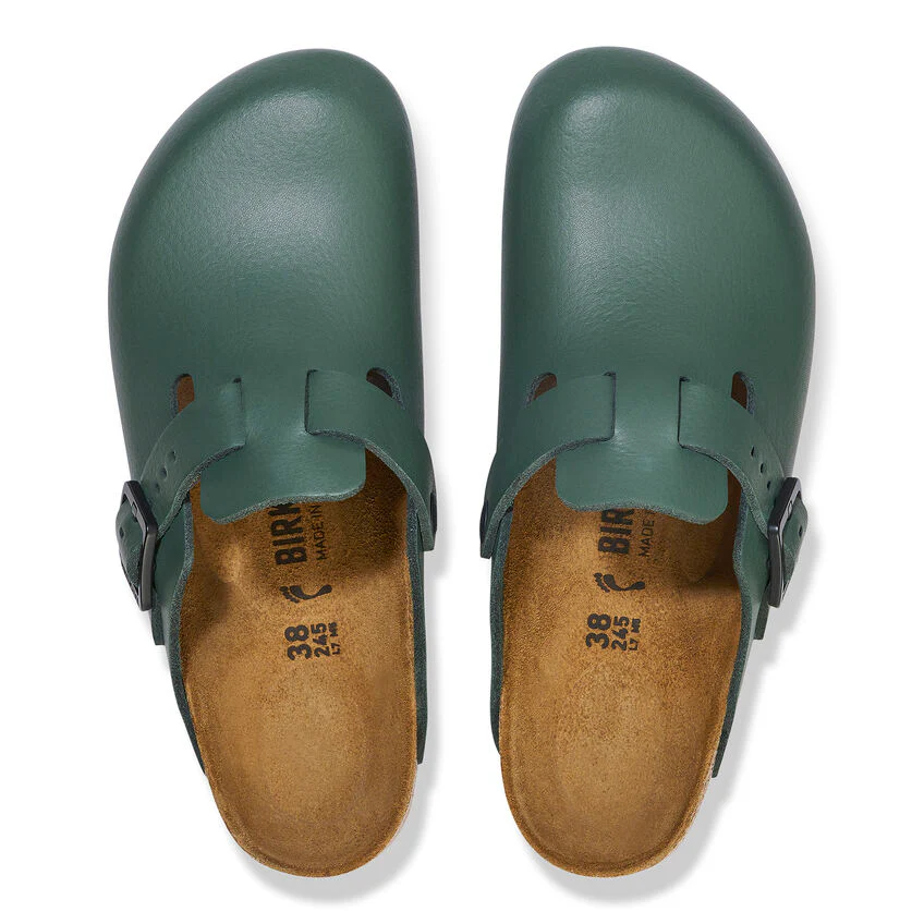 Birkenstock Boston Pro Leather in Thyme - Image 4