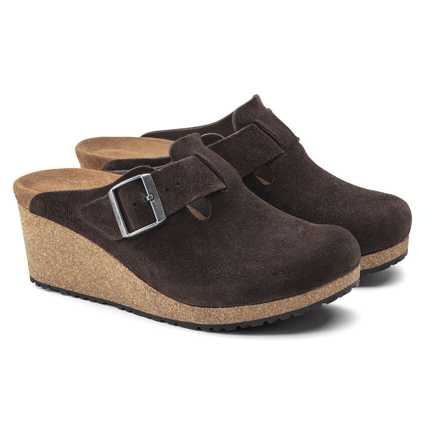 Birkenstock Fanny Suede Leather Clog in Roast - Image 6