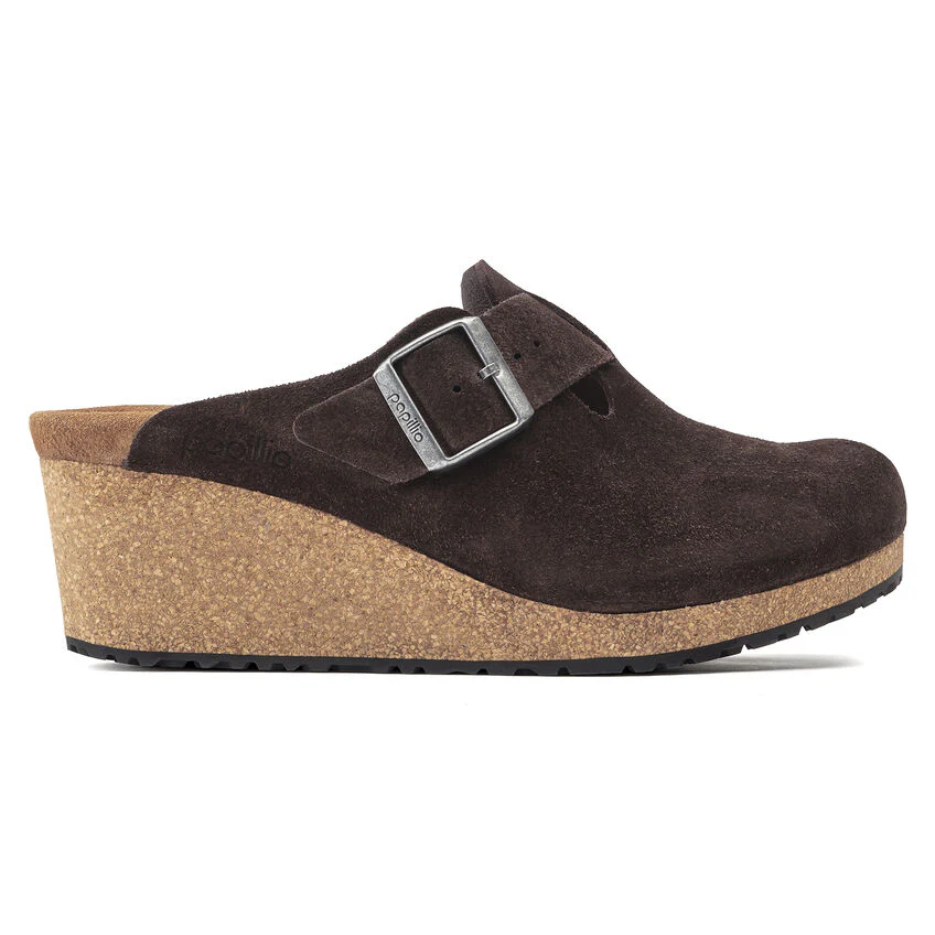 Birkenstock Fanny Suede Leather Clog in Roast - Image 7