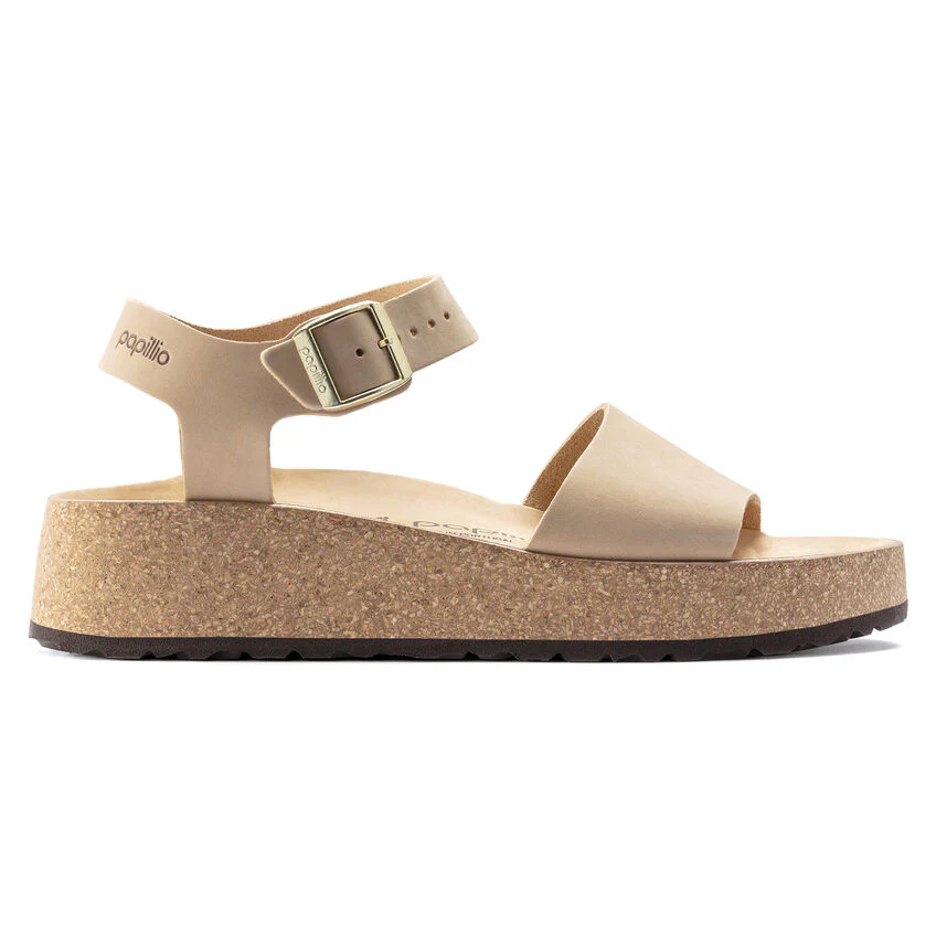 Birkenstock Glenda Nubuck Leather in Sandcastle - Image 3