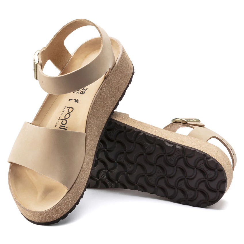 Birkenstock Glenda Nubuck Leather in Sandcastle - Image 4