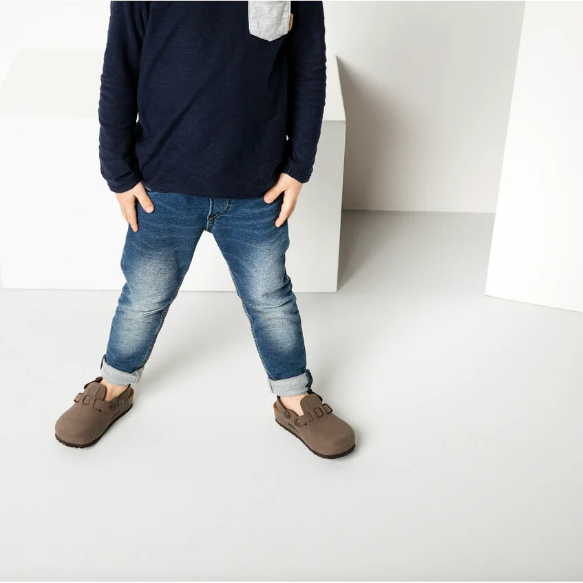 Birkenstock Kay Kids Birkibuc in Mocha - Image 2