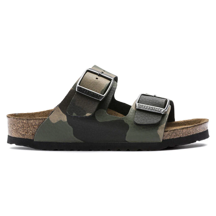 Birkenstock Kid's Arizona Birko-Flor Camo in Desert Soil Khaki - Image 3
