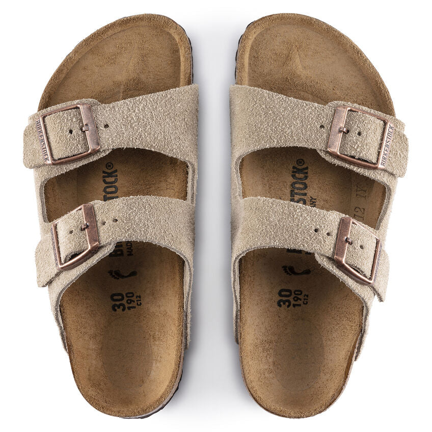 Birkenstock Kid's Arizona Suede in Taupe - Image 5