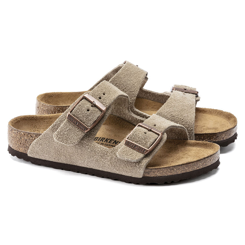 Birkenstock Kid's Arizona Suede in Taupe - Image 6