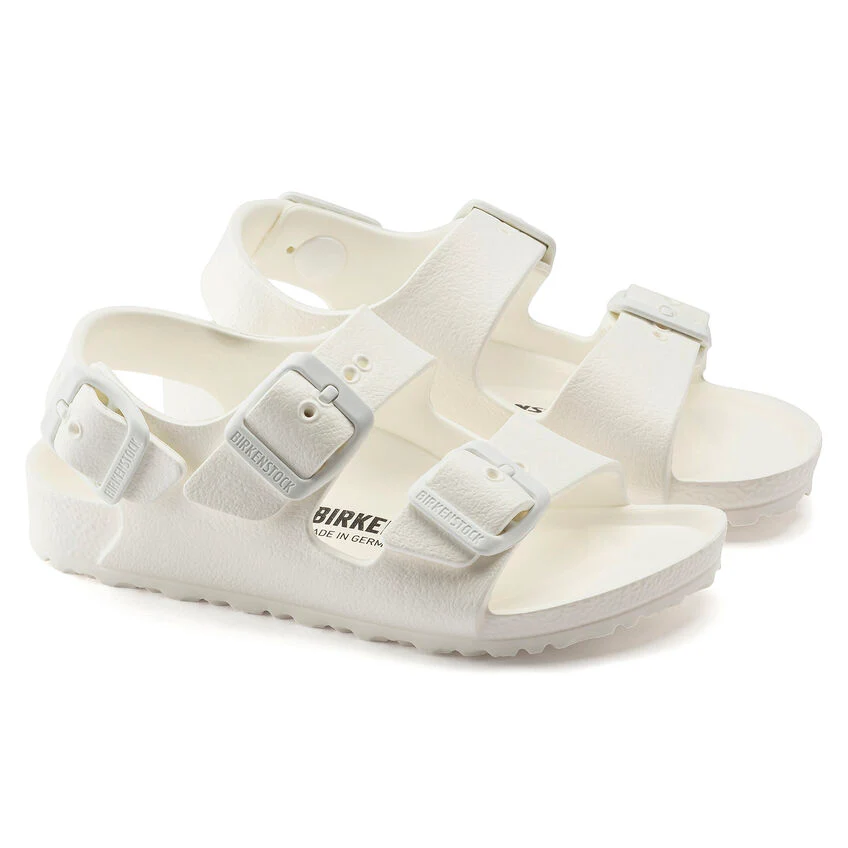 Birkenstock Kid's Milano Essentials EVA in White - Image 4