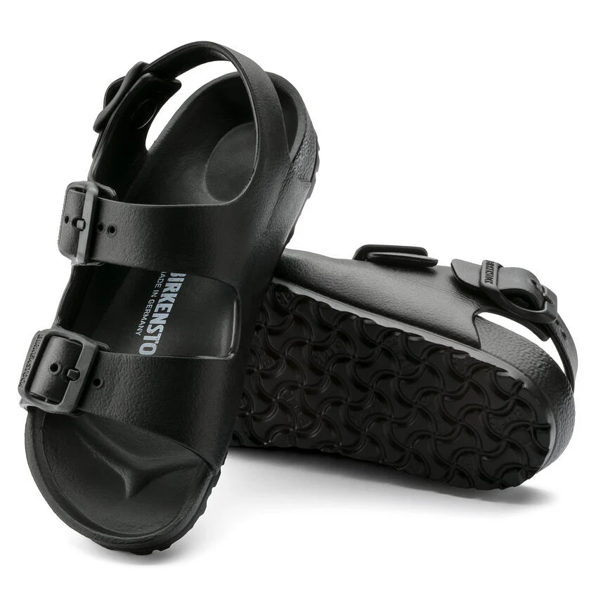 Birkenstock Kid's Milano Essentials EVA in Black - Image 4
