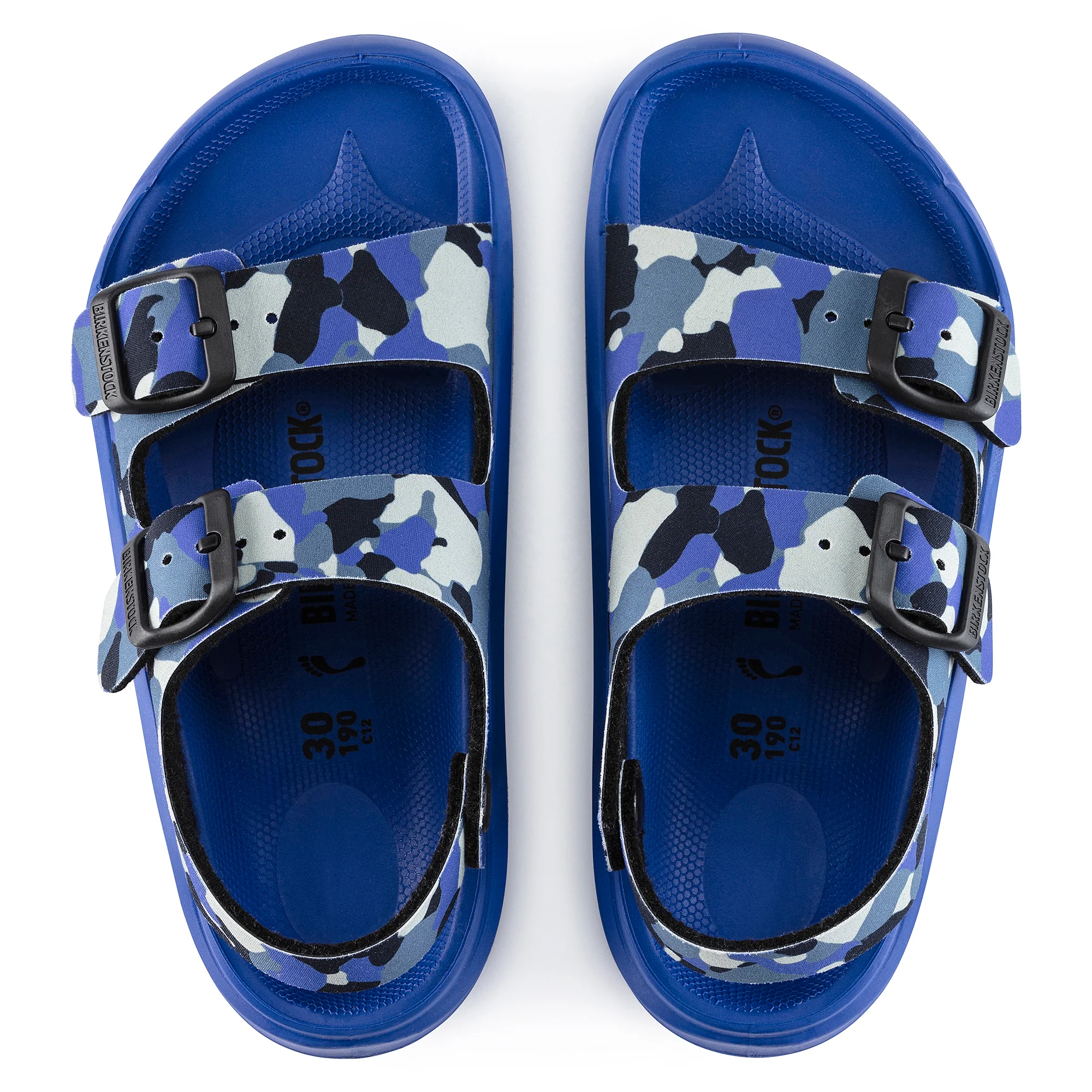 Birkenstock Kid's Mogami Birko-Flor Sandal in CMO Blue - Image 3