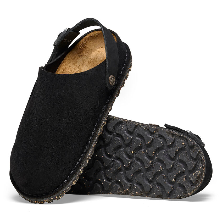 Birkenstock Lutry Premium Suede Leather in Black - Image 4