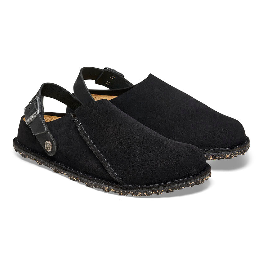 Birkenstock Lutry Premium Suede Leather in Black - Image 6