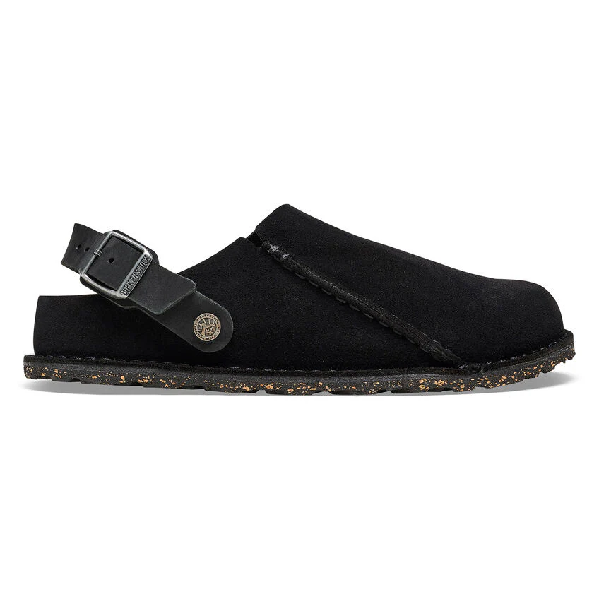 Birkenstock Lutry Premium Suede Leather in Black - Image 7