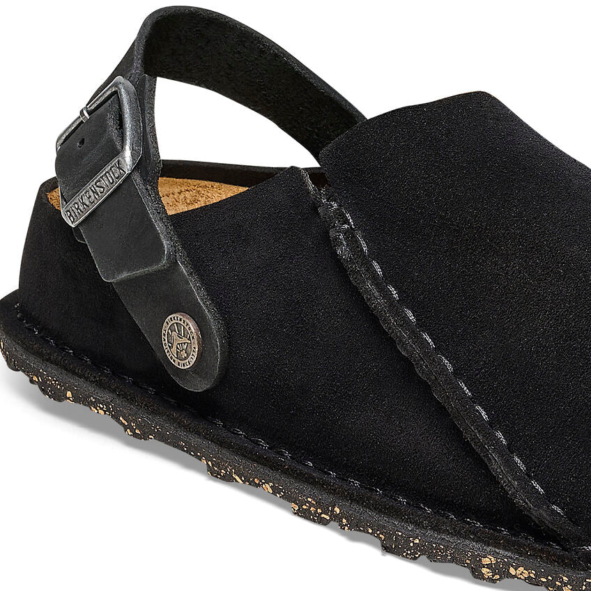 Birkenstock Lutry Premium Suede Leather in Black - Image 8