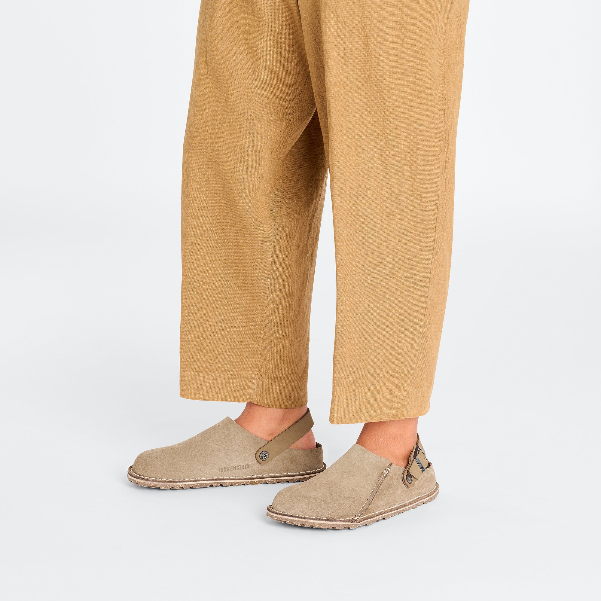 Birkenstock Men's Lutry Premium Suede Leather in Gray Taupe - Image 2