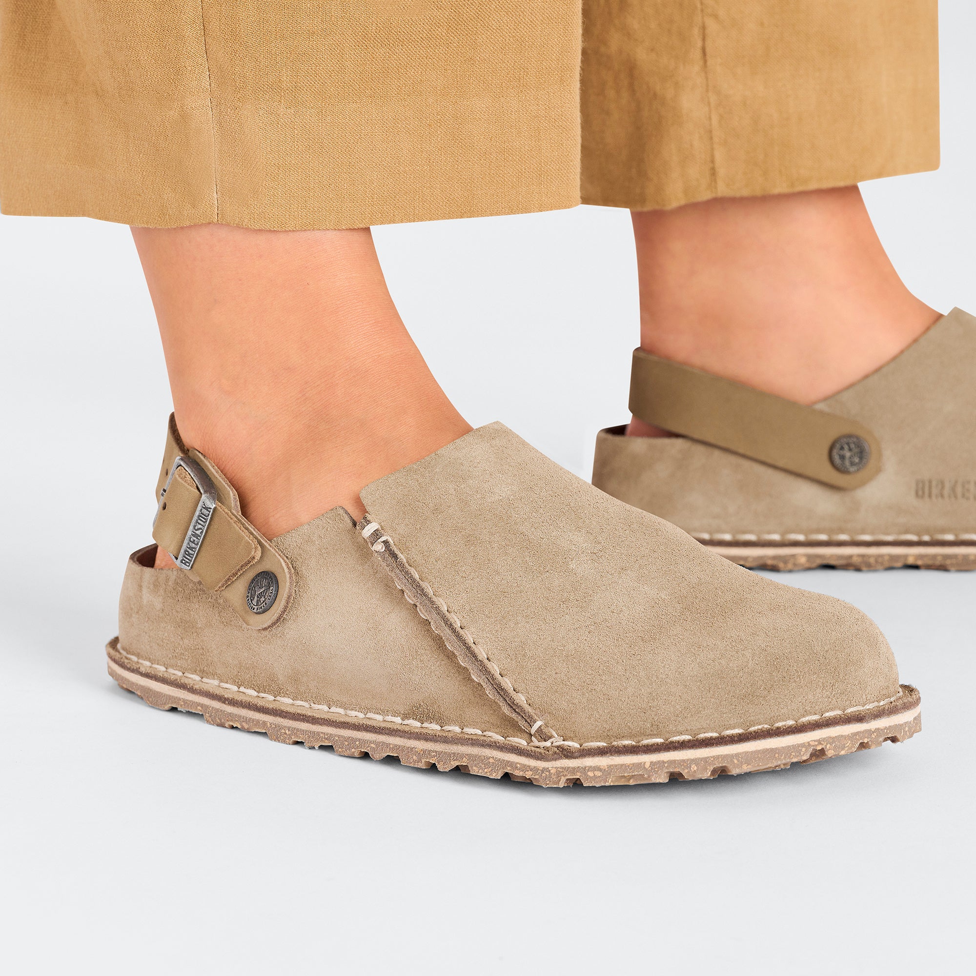 Birkenstock Men's Lutry Premium Suede Leather in Gray Taupe - Image 3