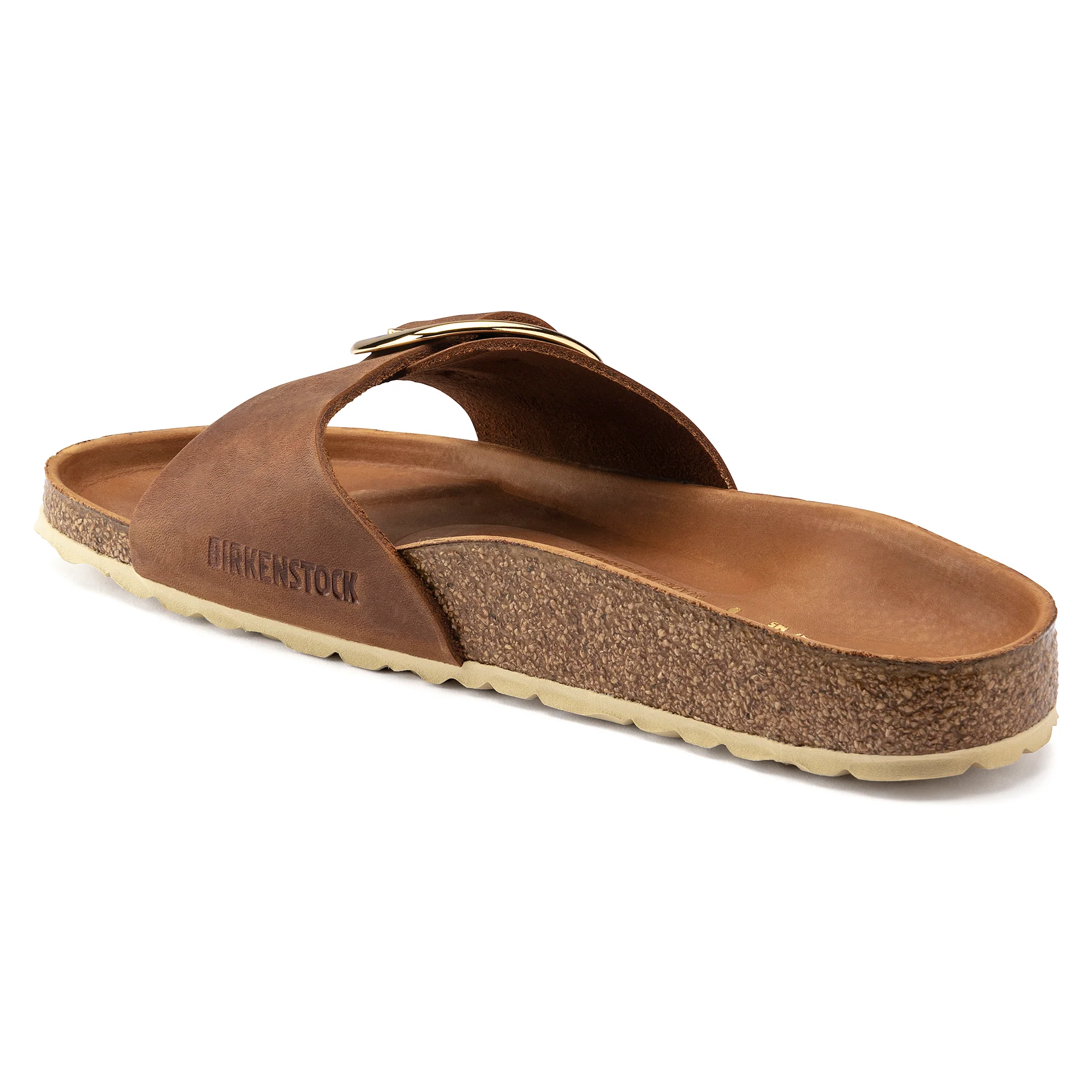 Birkenstock Madrid Big Buckle Oiled Leather in Cognac - Image 11