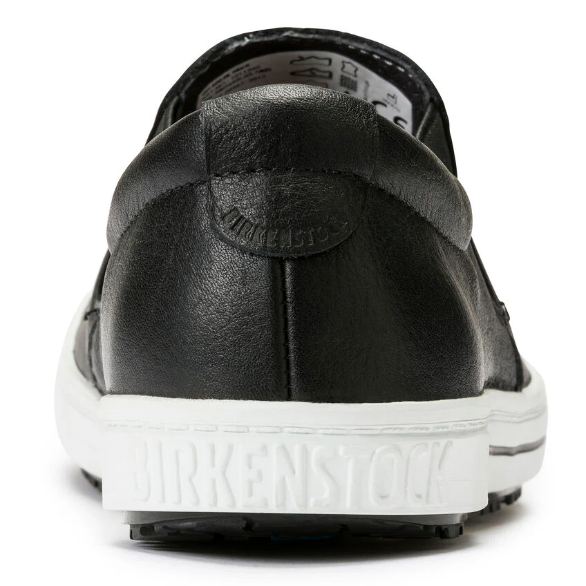 Birkenstock QO 400 Leather Slip On Shoe in Black - Image 6