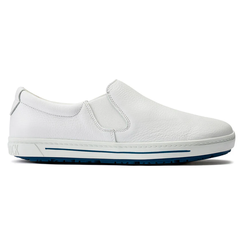 Birkenstock QO 400 Leather Safety Shoe in White - Image 5