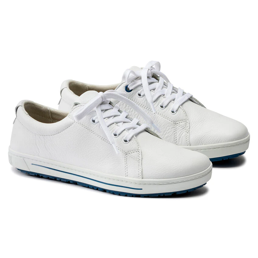 Birkenstock QO 500 Leather Safety Shoe in White - Image 4