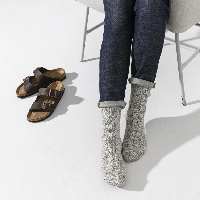Birkenstock Women's Cotton Twist Socks in Grey - Image 3