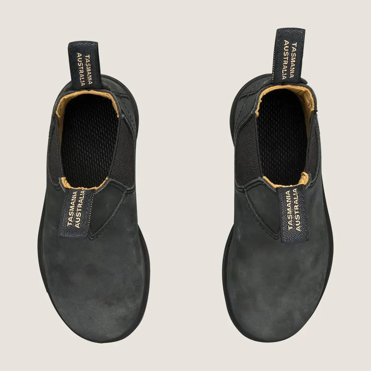 Blundstone Kids Series 1325 Premium Leather Chelsea Boots in Rustic Black - Image 3