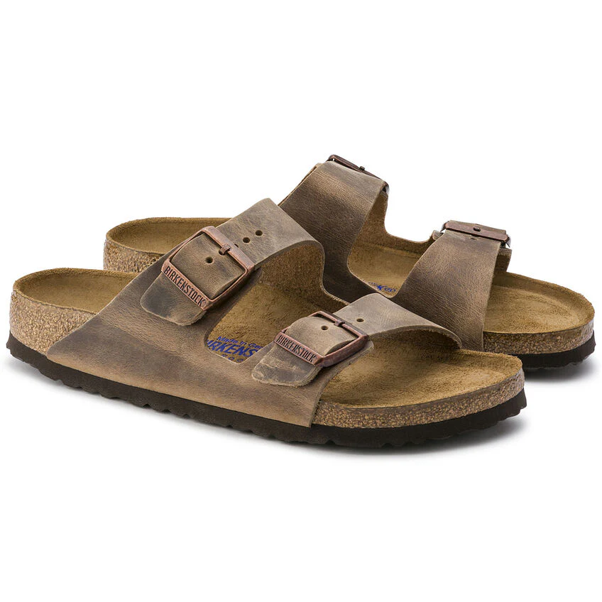 Birkenstock Arizona Soft Footbed Oiled Leather Sandal in Tobacco Brown - Image 6