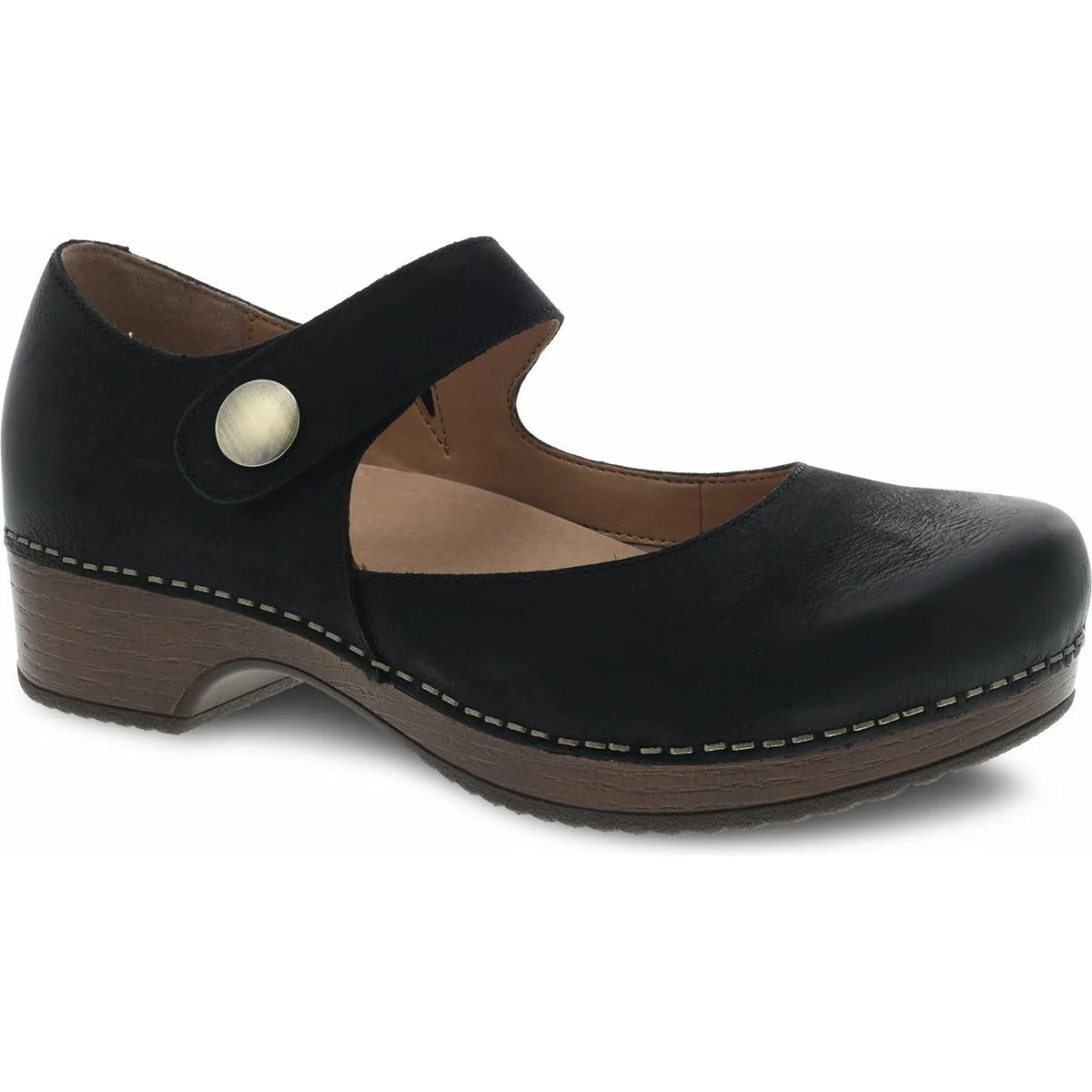 Dansko Women's Beatrice in Black Burnished Nubuck