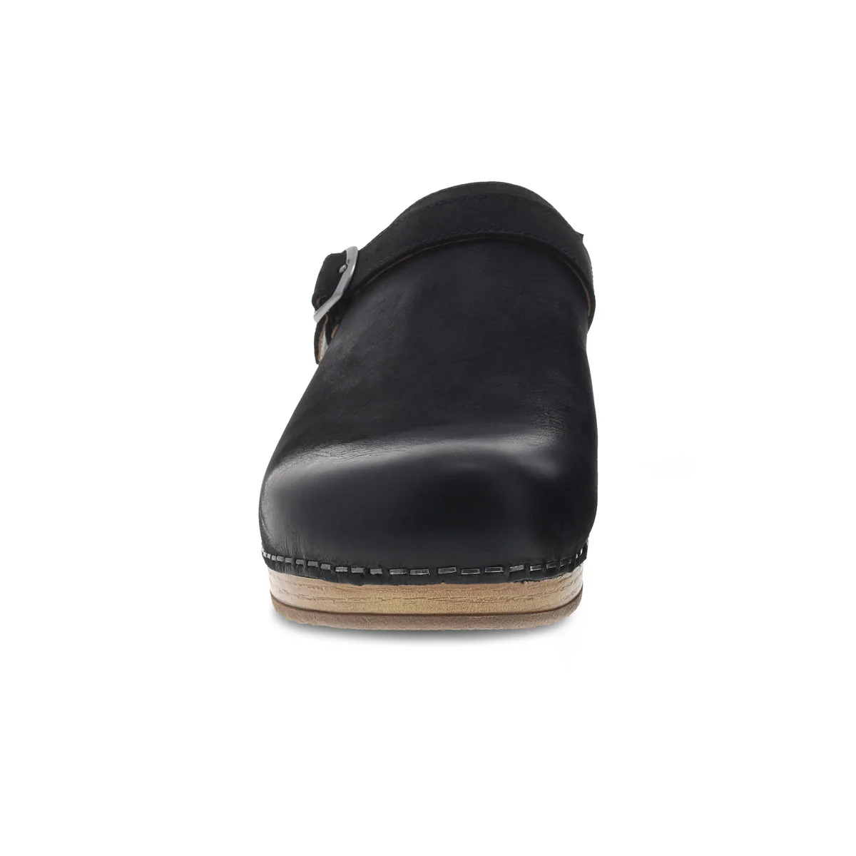 Dansko Women's Brenna in Black Burnished Suede Clog - Image 3