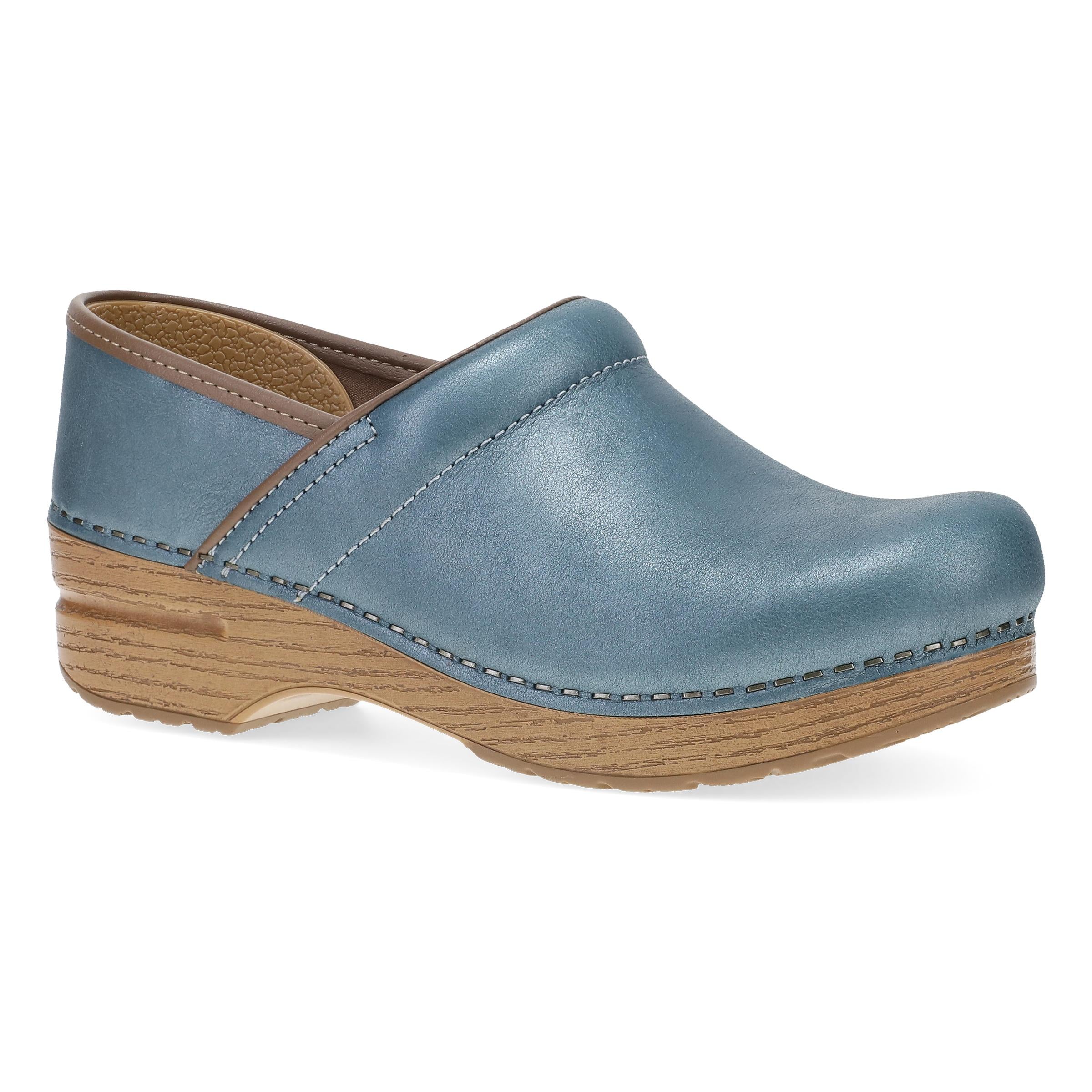 Dansko Women's Professional Clog in Blue Metallic