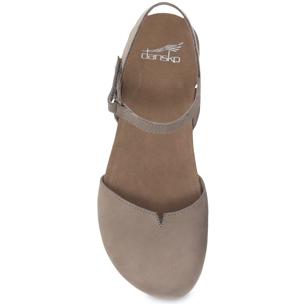Dansko Women's Rowan In Taupe Milled Nubuck Mary Jane - Image 5