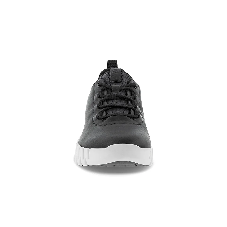 Ecco Women's Gruuv Sneaker in Black Light Grey - Image 3