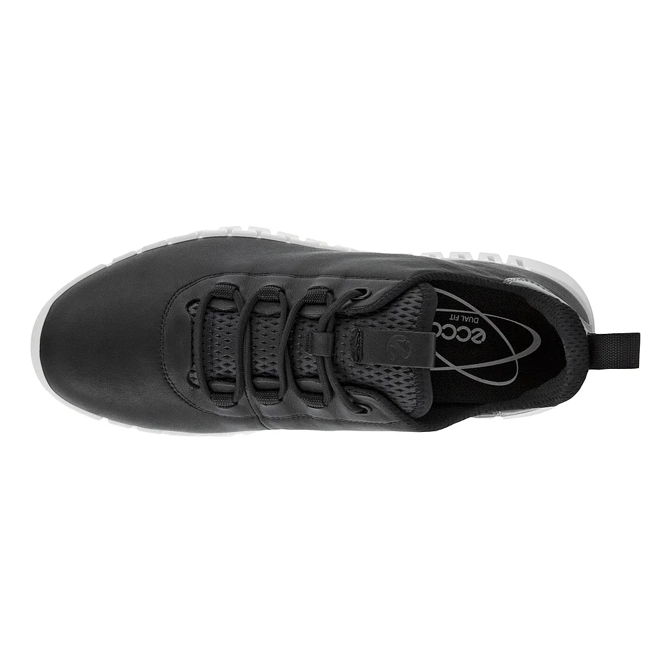 Ecco Women's Gruuv Sneaker in Black Light Grey - Image 5