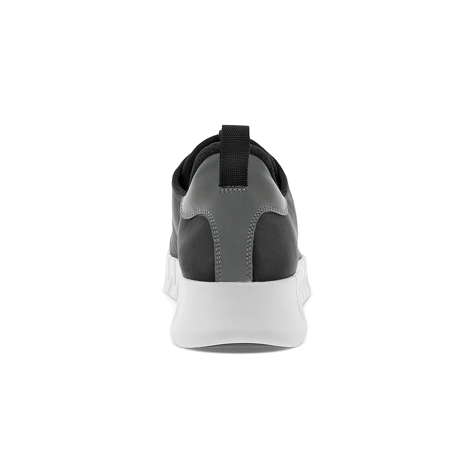 Ecco Women's Gruuv Sneaker in Black Light Grey - Image 7