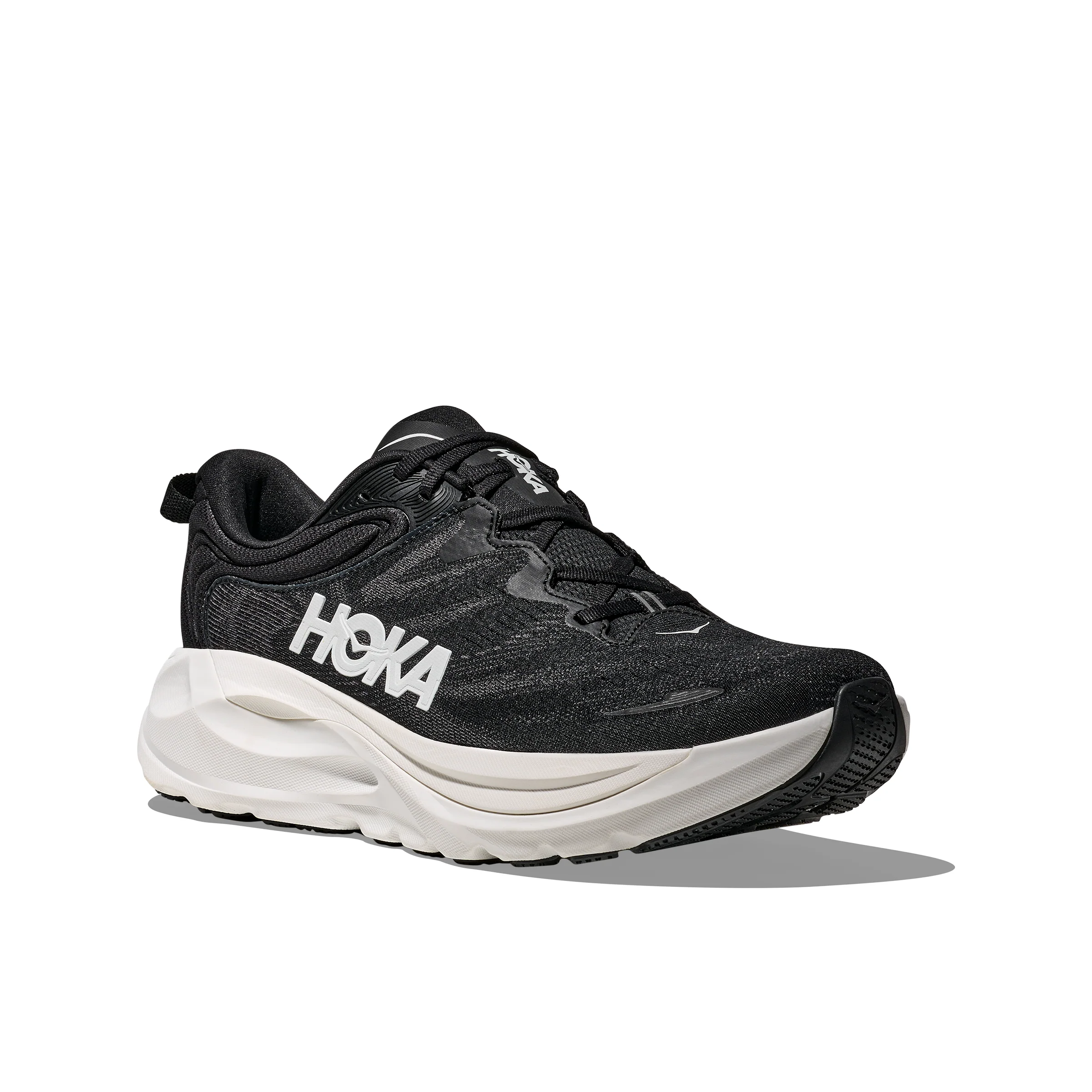 Hoka Men's Gaviota 6 in Black/White Wide - Image 6