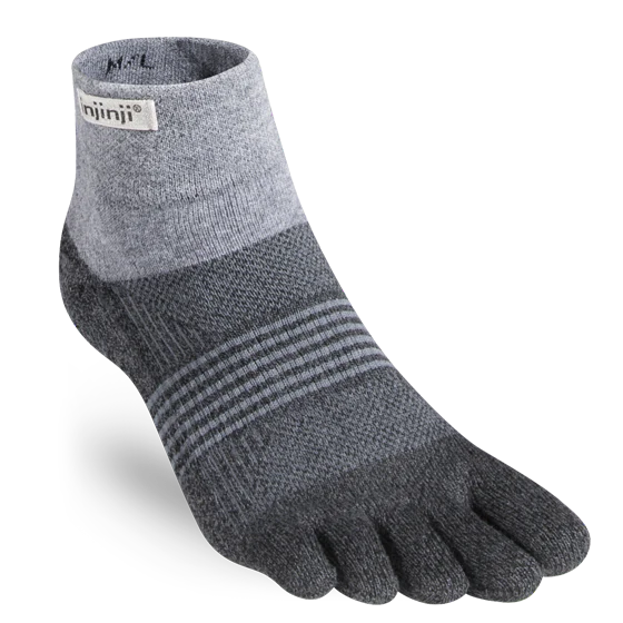 Injinji Women's Trail Midweight Mini Crew in Granite