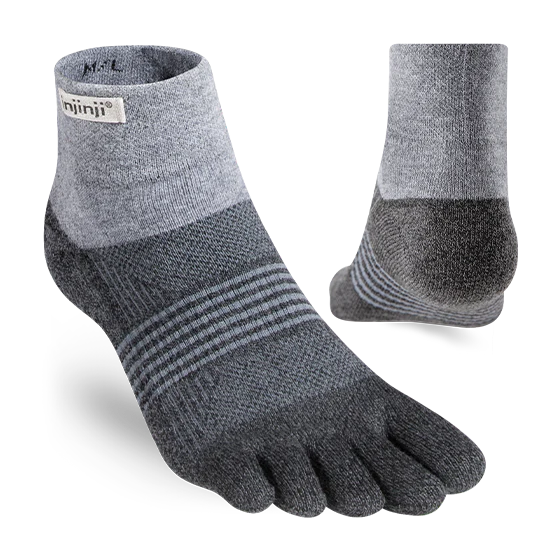 Injinji Women's Trail Midweight Mini Crew in Granite - Image 2