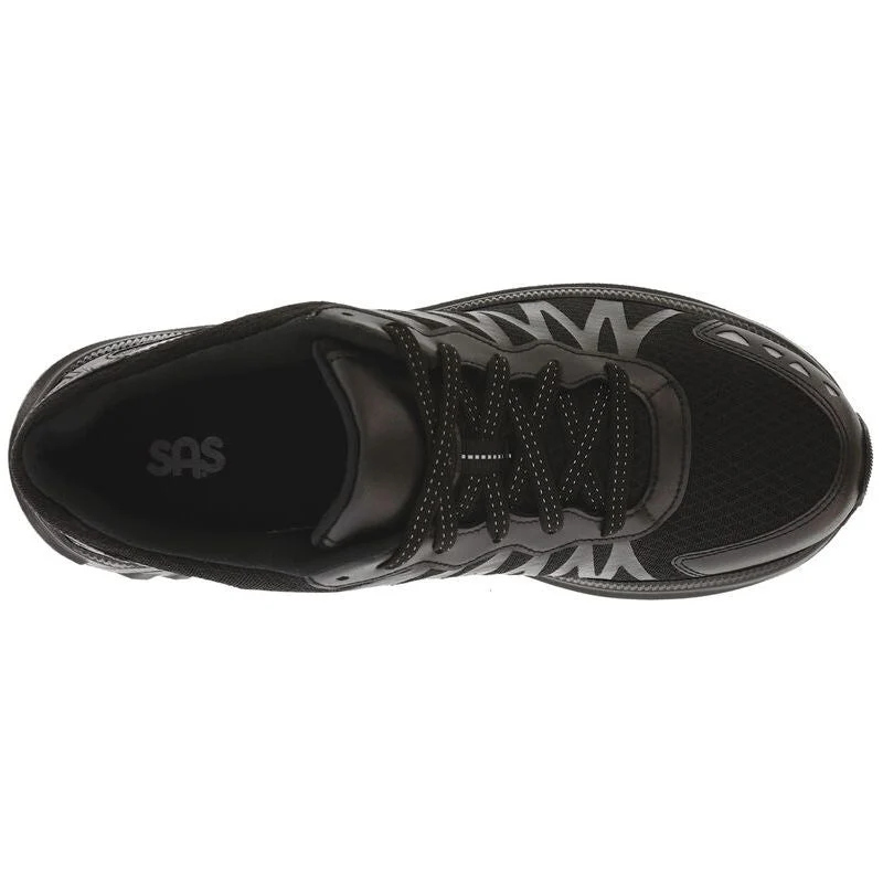SAS Men's Mission One-M Stability Lace Up Sneaker in Black - Image 3