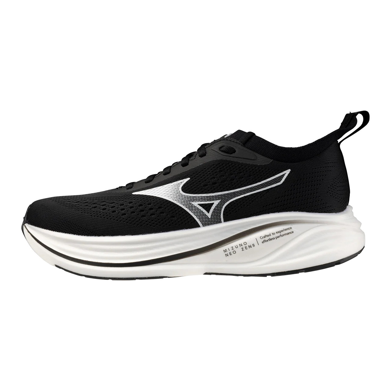Mizuno Men's Neo Zen 2 Running Shoe in Black White - Image 2