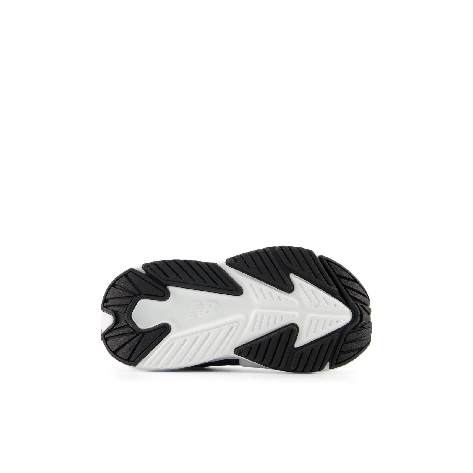 New Balance Kid's Rave Run v2 Bungee Lace with Top Strap in Slate Grey with Black and Tangerine Heat - Image 5